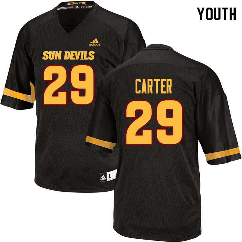 Youth #29 A.J. Carter Arizona State Sun Devils College Football Jerseys Sale-Black - Click Image to Close